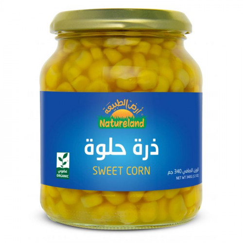 ذرة حلوة عضوية - أرض الطبيعة  340 جم    ذرة حلوة عضوية - أرض الطبيعة  340 جم