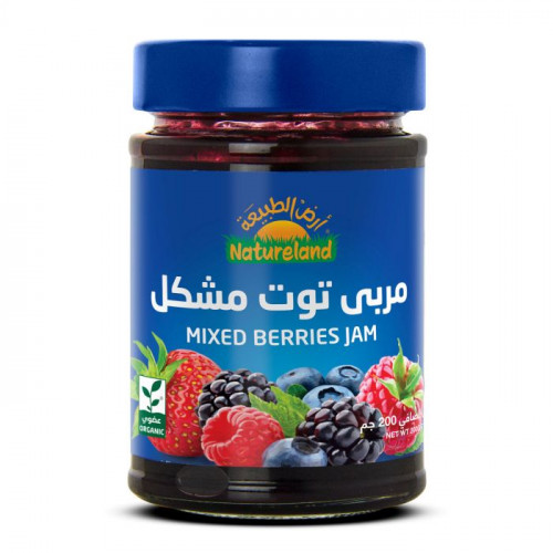 مربى توت مشكل 200جم عضوي ارض الطبيعة مربى توت مشكل 200جم عضوي ارض الطبيعة