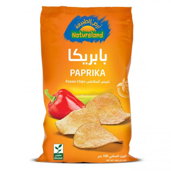 شيبس البطاطس-بابريكا 100جم عضوي ارض الطبيعة شيبس البطاطس-بابريكا 100جم عضوي ارض الطبيعة