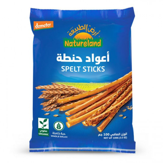 أعواد بسكويت الحنطة الكاملة 100جم عضوي ارض الطبيعة أعواد بسكويت الحنطة الكاملة 100جم عضوي ارض الطبيعة