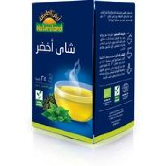 شاي اخضر 50جم عضوى ارض الطبيعة شاي اخضر 50جم عضوى ارض الطبيعة
