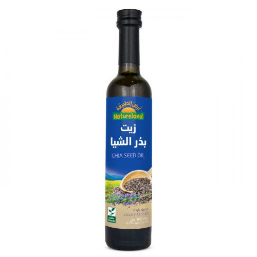 زيت بذور الشيا 100 مل - عضوي أرض الطبيعة  زيت بذور الشيا 100 مل - عضوي أرض الطبيعة