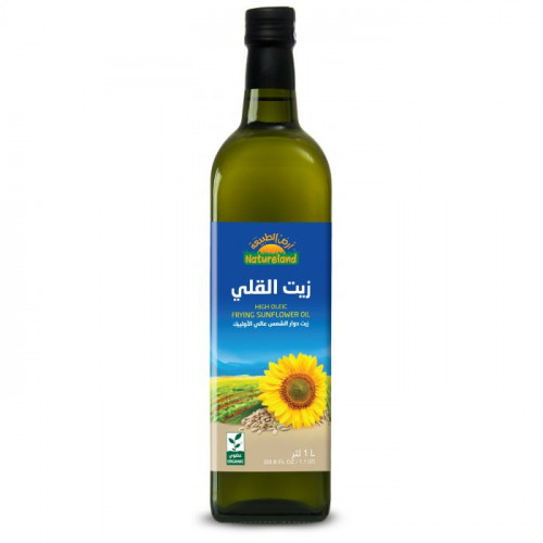 زيت دوار الشمس للقلي  1 لتر أرض الطبيعة زيت دوار الشمس للقلي  1 لتر أرض الطبيعة