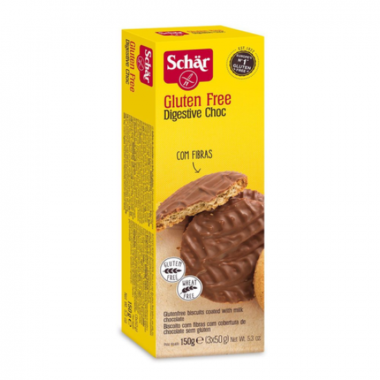 بسكويت دايجستيف مع شوكولاته الحليب 150جم من  د شار بسكويت دايجستيف مع شوكولاته الحليب 150جم من  د شار