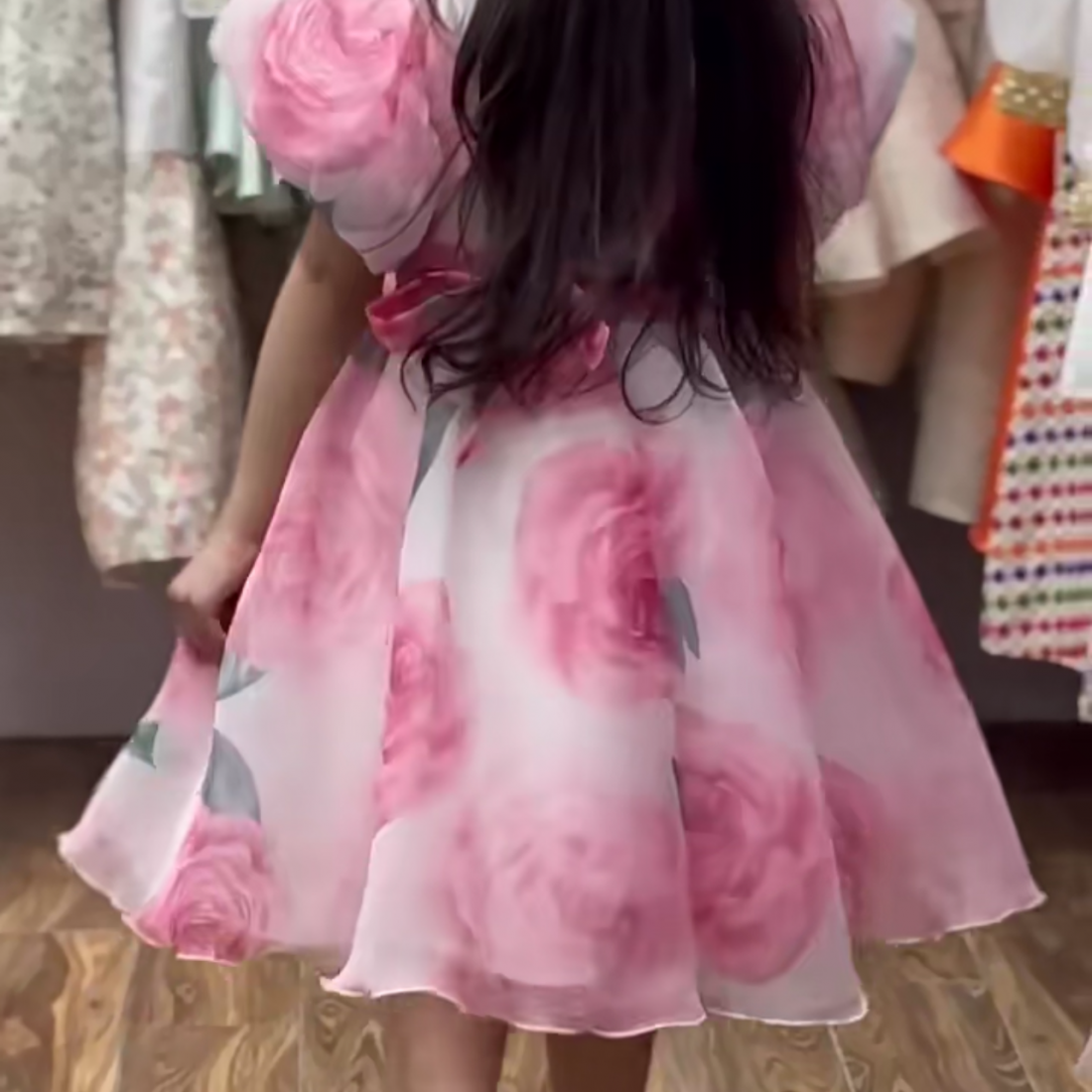 فستان بناتي  ورود - m3686