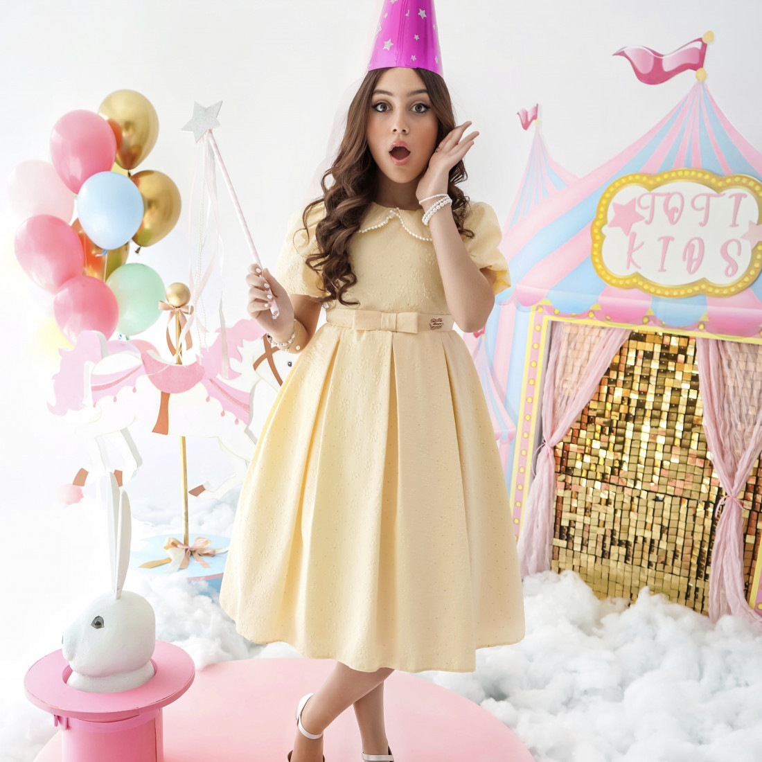 فستان الاميرات الاصفر - 992