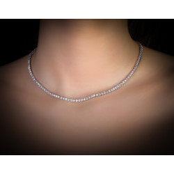 شوكر دازل المرصع بالألماس المستدير ذهب عيار 18 شوكر دازل المرصع بالألماس المستدير ذهب عيار 18