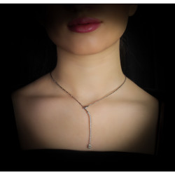 شوكر  اوفال مرصع بالألماس المستدير ذهب عيار 18 شوكر  اوفال مرصع بالألماس المستدير ذهب عيار 18