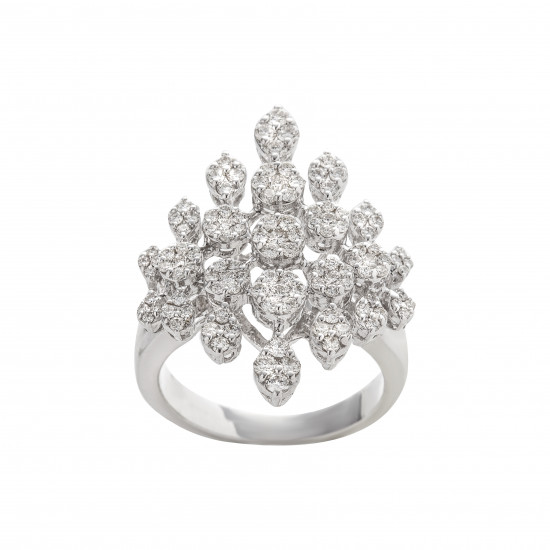 خاتم ألماس الراوند من مجموعة "دازل برايد " ذهب18