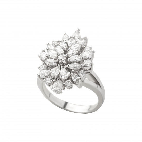 خاتم ألماس الماركيز من مجموعة "روزاديل" ذهب18