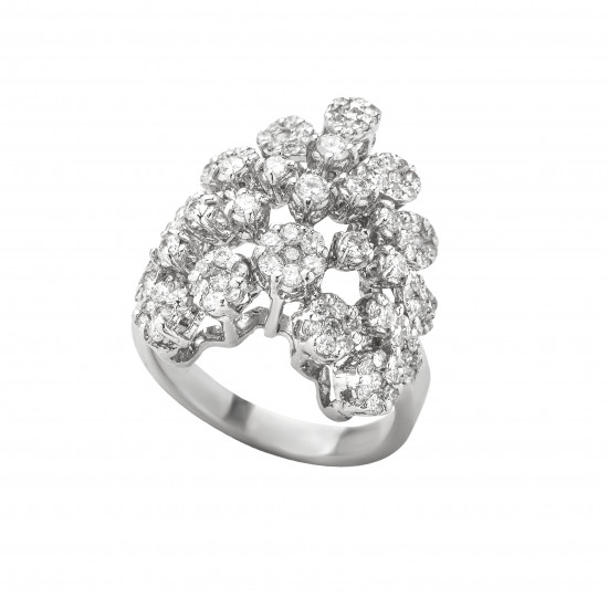 خاتم ألماس الراوند من مجموعة "دازل برايد" ذهب18