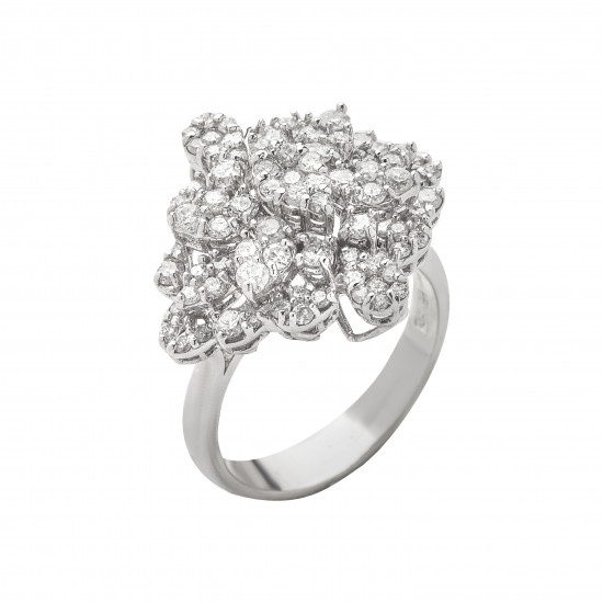 خاتم ألماس الراوند من مجموعة "دازل برايد" ذهب18