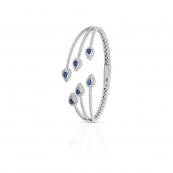 اسوارة ريشة الطاووس ألماسية الراوند مجموعة " روزاديل"ذهب 18