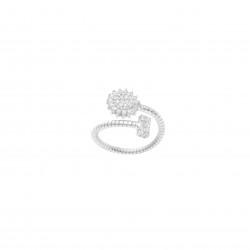 خاتم شمس ألماس الراوند من مجموعة "دازل" ذهب 18