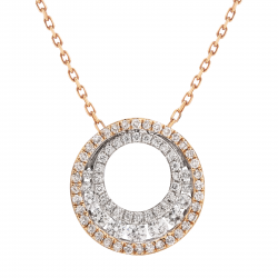 قلادة ألماس الراوند من مجموعة "دازل"ذهب 18 قلادة ألماس الراوند من مجموعة "دازل"ذهب 18