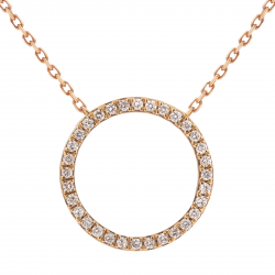 قلادة ألماس الراوند من مجموعة "دازل"ذهب 18 قلادة ألماس الراوند من مجموعة "دازل"ذهب 18