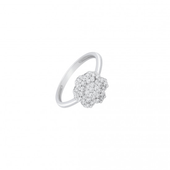 خاتم  ألماس الراوند مجموعة "دازل"ذهب18