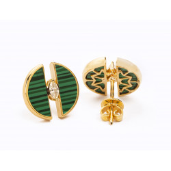 حلق الماس الماركيز من دي موون  ذهب 18