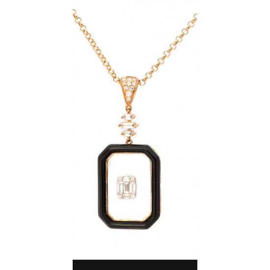 قلادة الماس من روزاديل الذهب عيار 18