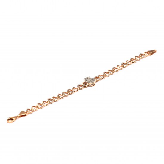 اسوارة ألماس الباجيت من مجموعة "ايليترو" ذهب 18