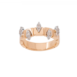 خاتم الماس من مجموعة دازل ذهب عيار  18  خاتم الماس من مجموعة دازل ذهب عيار  18