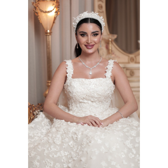 طقم الماس  من مجموعة دازل برايد ذهب عيار 18