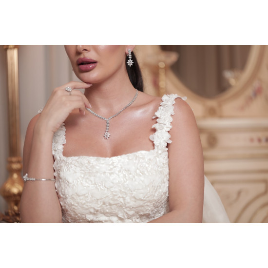 طقم الماس من مجموعة دازل برايد ذهب عيار 18