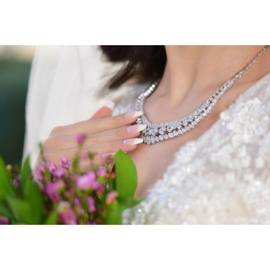 طقم الماس من مجموعة دازل برايد ذهب عيار 18