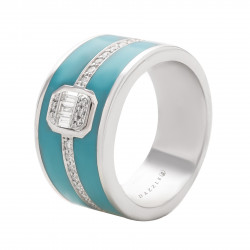 خاتم ألماس الباجيت الثلاثي من مجموعة "روزاديل" ذهب 18 خاتم ألماس الباجيت الثلاثي من مجموعة "روزاديل" ذهب 18