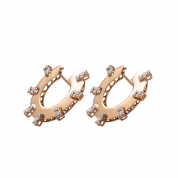 حلق ألماس الباجيت من مجموعة "ايليترو" ذهب 18 حلق ألماس الباجيت من مجموعة "ايليترو" ذهب 18