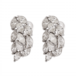 حلق دمعة ألماس الماركيز من مجموعة"ريدينس" ذهب 18 حلق دمعة ألماس الماركيز من مجموعة"ريدينس" ذهب 18