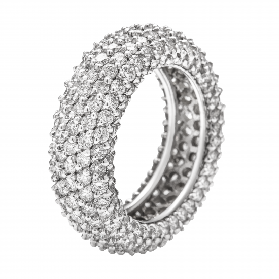 دبلة ألماس الراوند من مجموعة"دازل برايد" ذهب 18