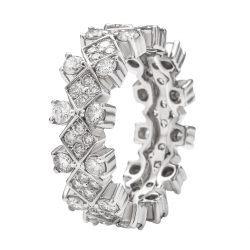 دبلة ألماس الراوند من مجموعة"دازل برايد" ذهب 18 دبلة ألماس الراوند من مجموعة"دازل برايد" ذهب 18