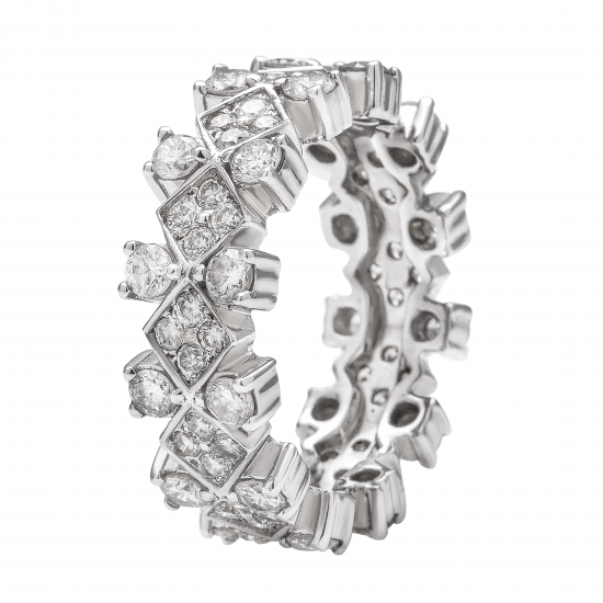 دبلة ألماس الراوند من مجموعة"دازل برايد" ذهب 18