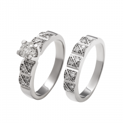 دبل و توينز ألماس الراوند من مجموعة "دازل برايد" ذهب 18 دبل و توينز ألماس الراوند من مجموعة "دازل برايد" ذهب 18