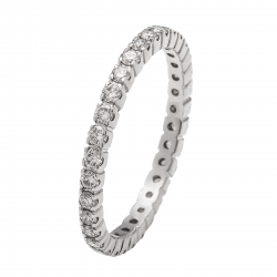 دبلة ألماس الراوند من مجموعة"دازل برايد" ذهب 18 دبلة ألماس الراوند من مجموعة"دازل برايد" ذهب 18