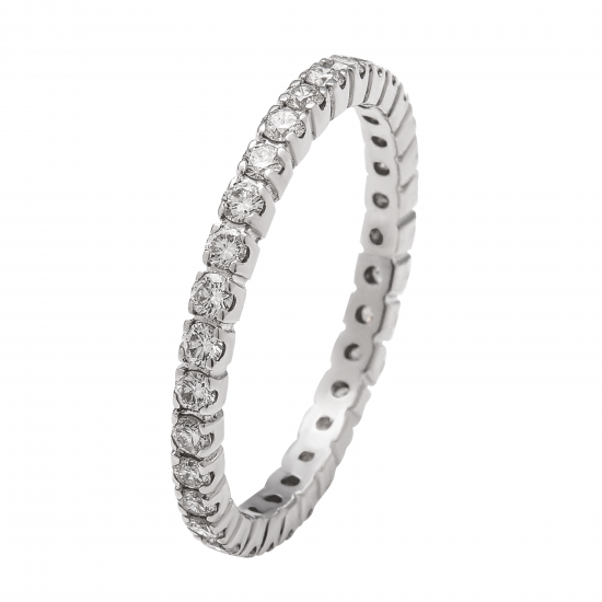 دبلة ألماس الراوند من مجموعة"دازل برايد" ذهب 18