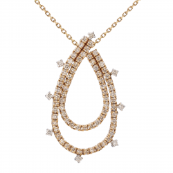 قلادة ألماس الراوند من مجموعة "دازل"ذهب 18 قلادة ألماس الراوند من مجموعة "دازل"ذهب 18