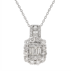 قلادة ألماس الباجيت من مجموعة "ايليترو"ذهب 18 قلادة ألماس الباجيت من مجموعة "ايليترو"ذهب 18