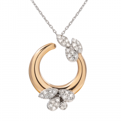 قلادة ألماس الراوند من مجموعة "دازل"ذهب 18 قلادة ألماس الراوند من مجموعة "دازل"ذهب 18