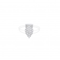 خاتم  ألماس الراوند مجموعة "دازل"ذهب18