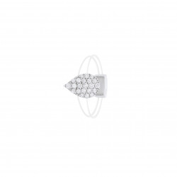 خاتم  ألماس الراوند مجموعة "دازل"ذهب18