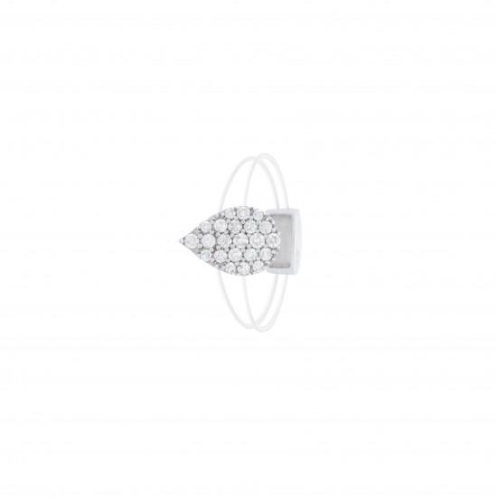 خاتم  ألماس الراوند مجموعة "دازل"ذهب18