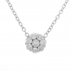 قلادة دمعة ألماس الراوند من مجموعة "دازل" ذهب 18 قلادة دمعة ألماس الراوند من مجموعة "دازل" ذهب 18