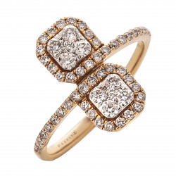 خاتم دازل ذهب عيار 18 الماسVS خاتم دازل ذهب عيار 18 الماسVS