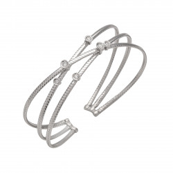 اسوارة ألماس الراوند من مجموعة "دازل" ذهب 18