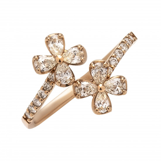 خاتم دمعة ألماس الماركيز من مجموعة "ريدينس"ذهب 18