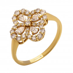 خاتم  زهرة ألماس الماركيز من مجموعة " ريدينس" ذهب 18 خاتم  زهرة ألماس الماركيز من مجموعة " ريدينس" ذهب 18