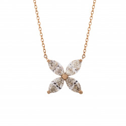 قلادة زهرة ألماس الماركيز من مجموعة " ريدينس" ذهب 18 قلادة زهرة ألماس الماركيز من مجموعة " ريدينس" ذهب 18