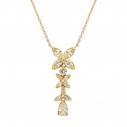 قلادة الزهور الثلاثية,ألماسية الماركيز من مجموعة "ريدينس" ذهب18 قلادة الزهور الثلاثية,ألماسية الماركيز من مجموعة "ريدينس" ذهب18